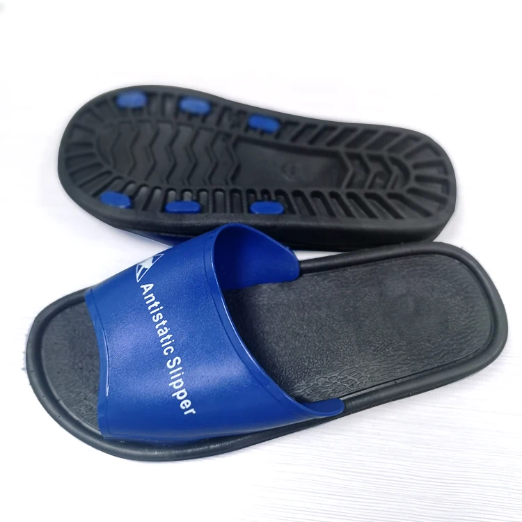 Cleanroom Electronic PVC Material Lint Free ESD Antistatic Slippers