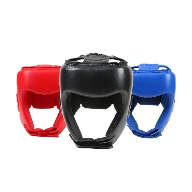Professional Custom Competition Activities Boxing Headgear Blue Red Boxing Head Guard