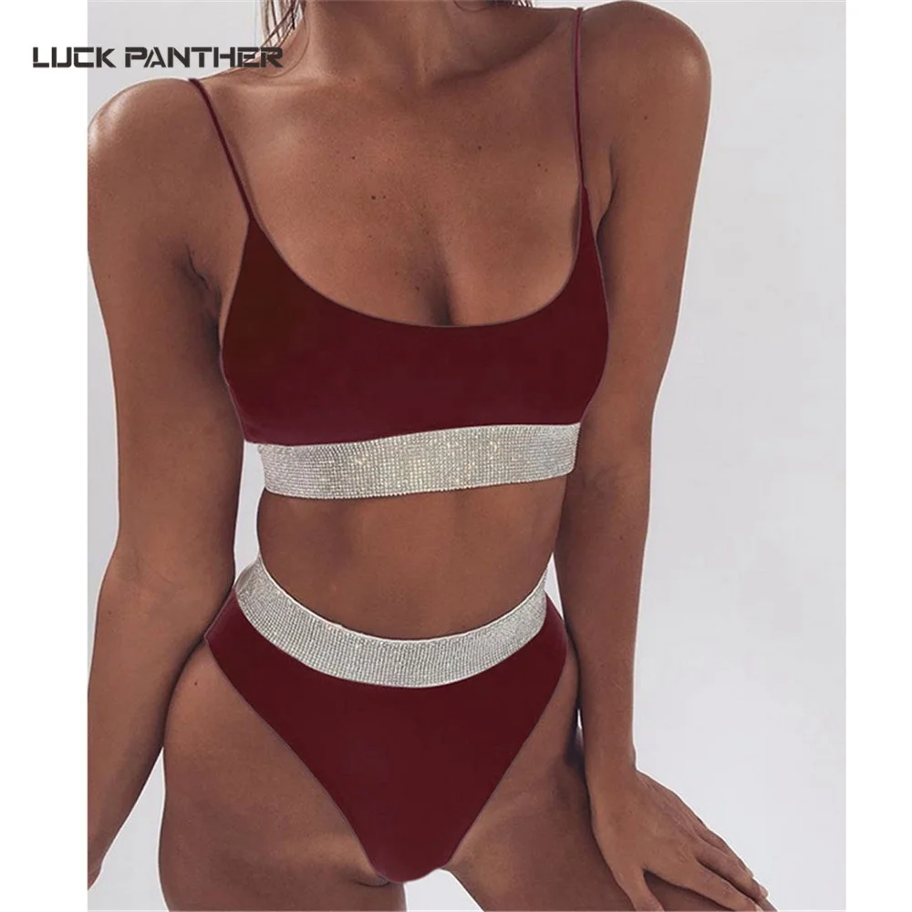 Ready To Ship Wholesale Hot Sexy Fitness Swim Suit Womens Solid Bikinis & Beachwear Two Pieces Swimming Set