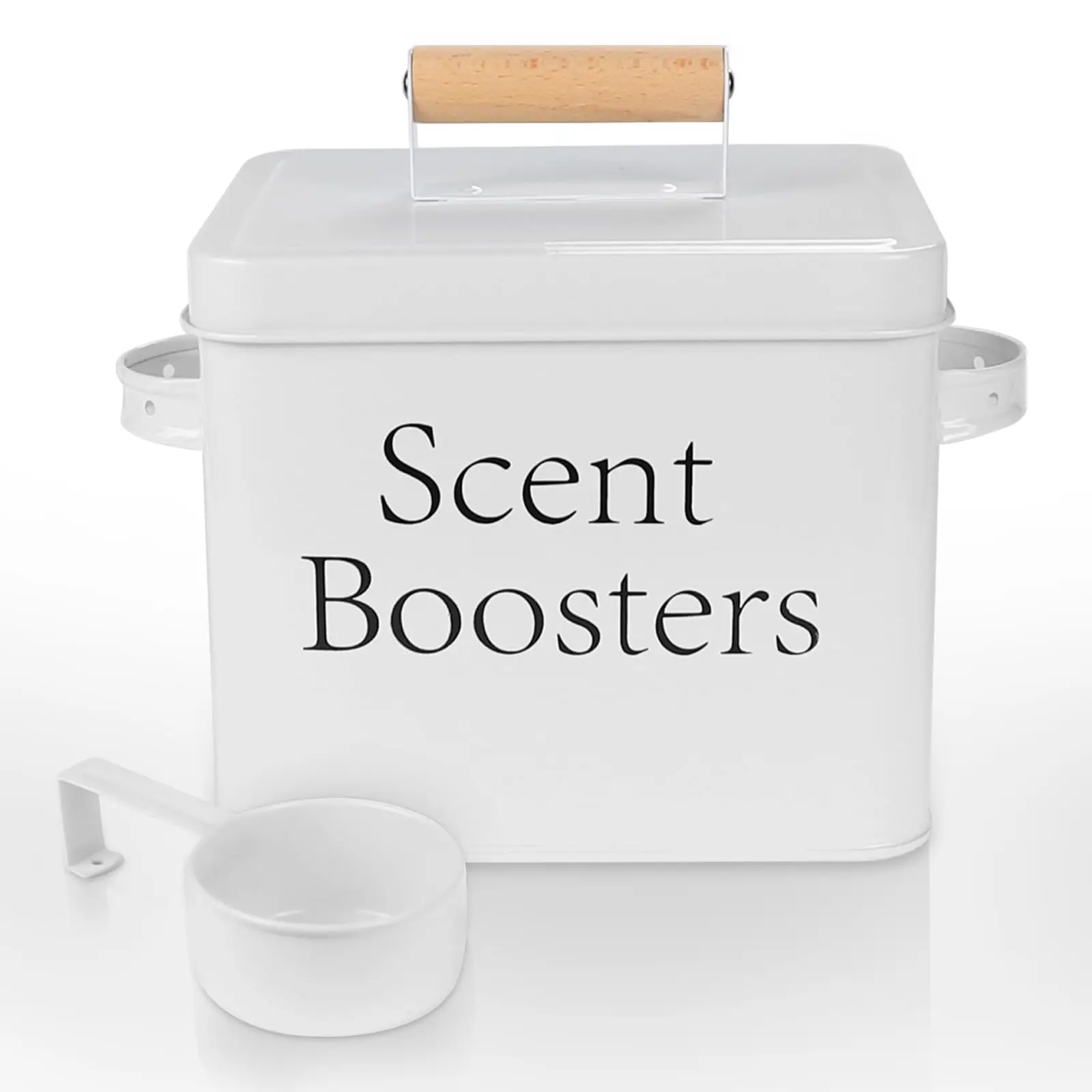 Metal Scent Booster Container for Scent Beads Laundry Room Scent Booster Dispenser With Scoop
