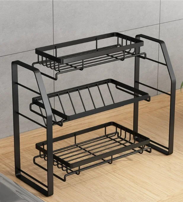 Dinnerware Sets Kitchenware Storage Shelf Keeping Dry Mildewproof Dish Drying Shelf Durable Metal Storage Holders & Racks