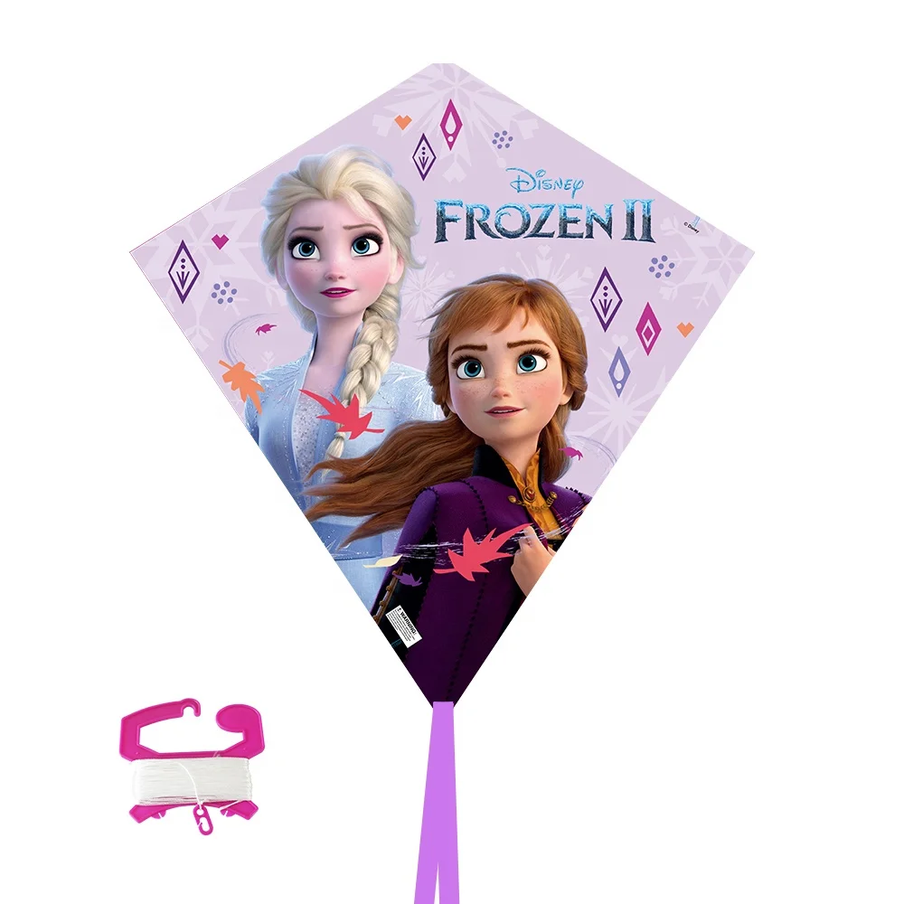 Cheap PE Plastic material Kids Diamond Desney Frozen  Kites from the kite factory