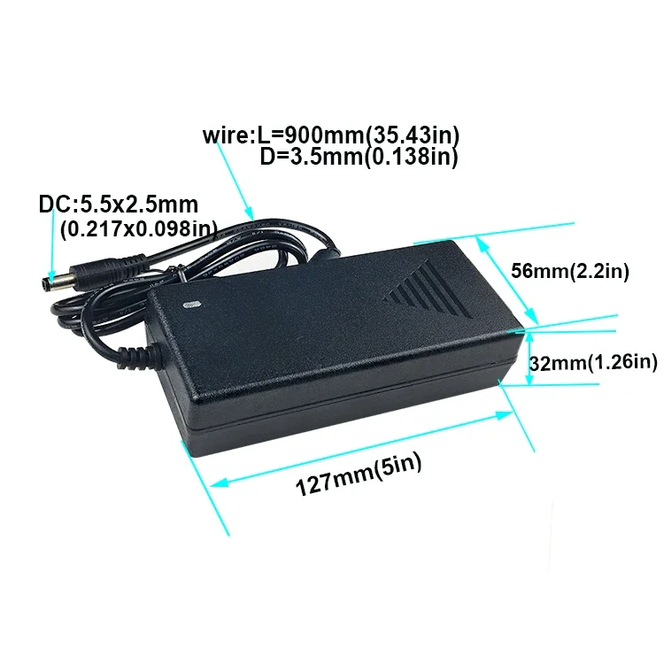 Адаптер питания DC 5A 5V 12V 24V 36V 48V Трансформаторы освещения Светодиодная лента адаптер драйвера