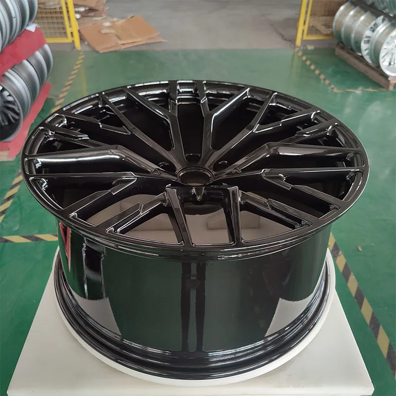 New design 22 23 24  inch customized forged aluminum wheels for gloss black passenger  car wheels
