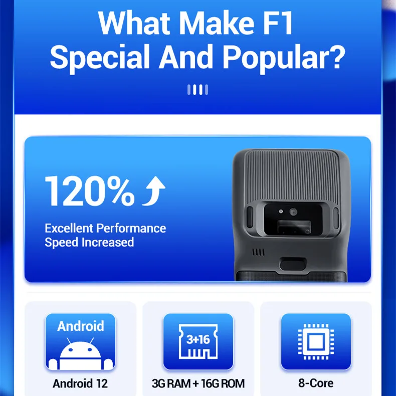 FYJ-F1 5.5 inch 3GB RAM+16GB ROM Pos Terminal Machine Smart Android 13 Payment Pos System With 58mm Thermal Printer