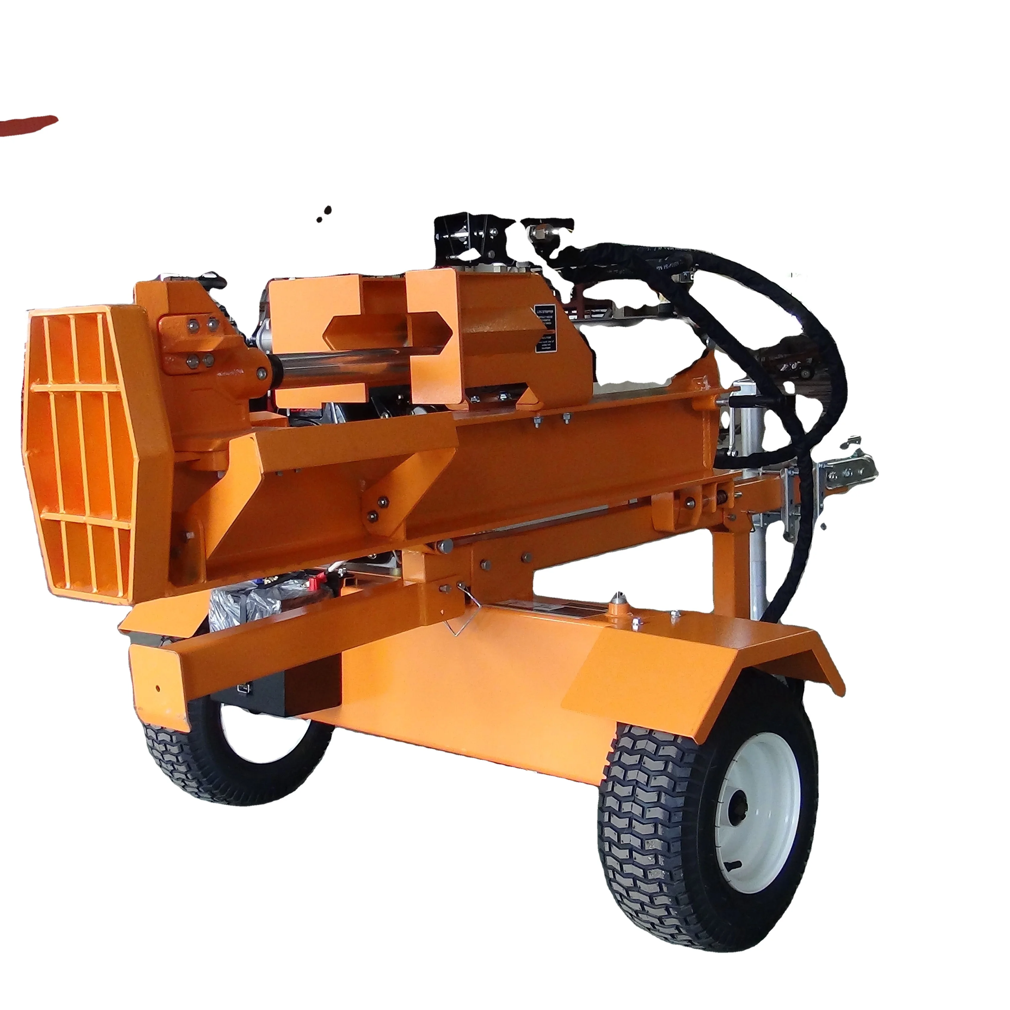 Diesel Poweed Hydraulic Firewood Processor 40Ton Super Split Log Splitter With Log Tray For Sale