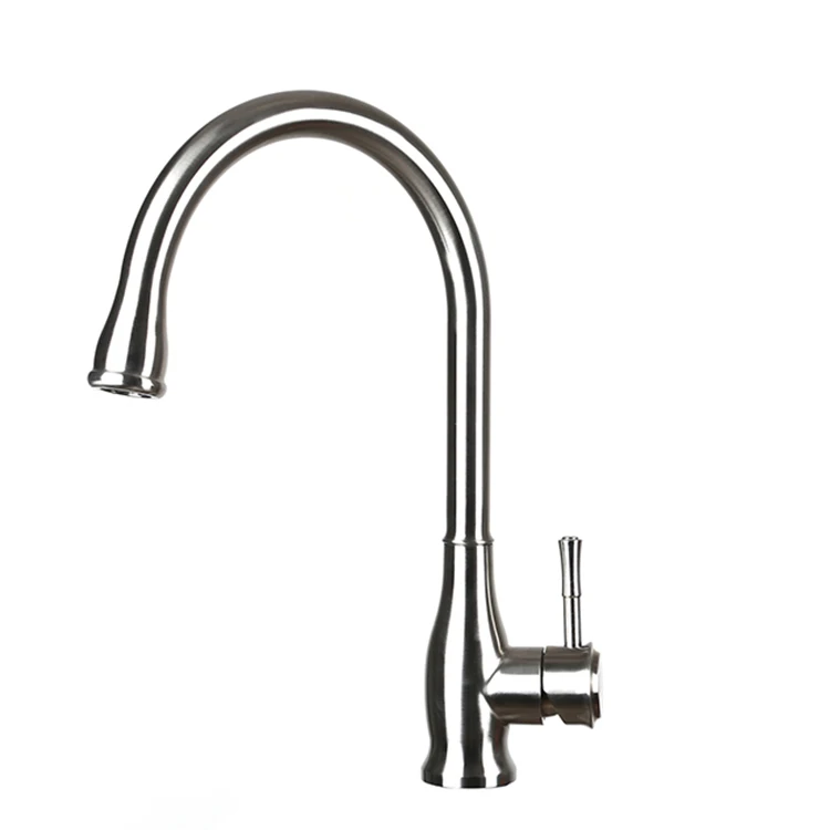 Factory Directly Supply OEM ODM Single Handle kitchen faucet faucet Single Hole Stainless Steel Kitchen Mixer Faucet