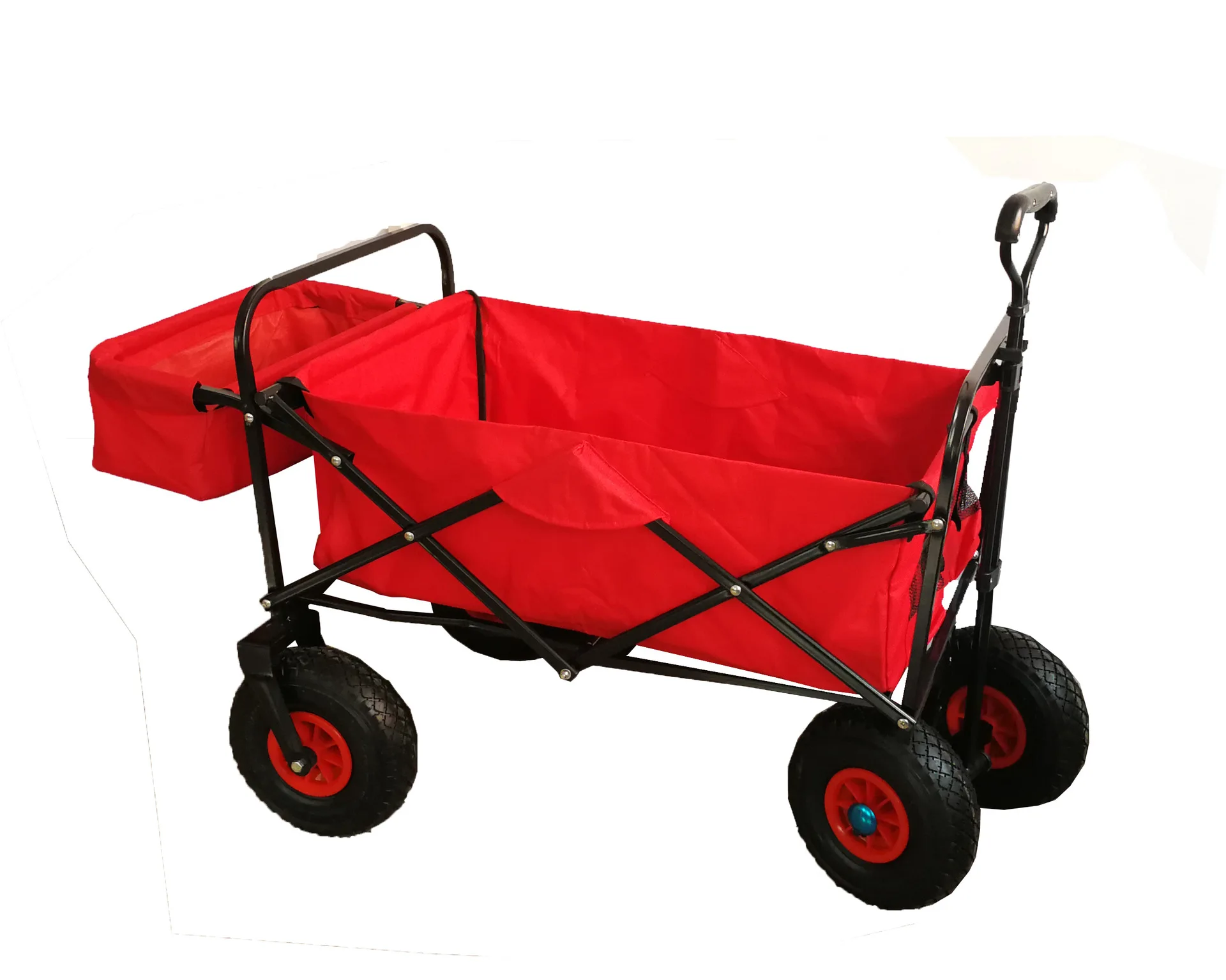 Large Capacity Foldable Trolley Hand Cart Folding Beach Wagon Outdoor Garden Trolley