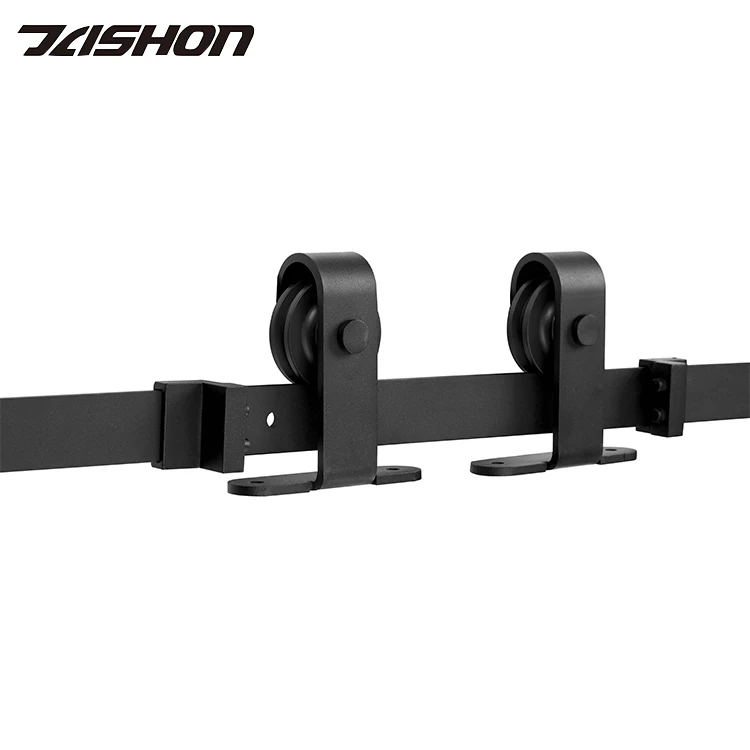 Black Rustic Sliding Doors Stainless Steel Sliding Interior Barn Doors Hardware