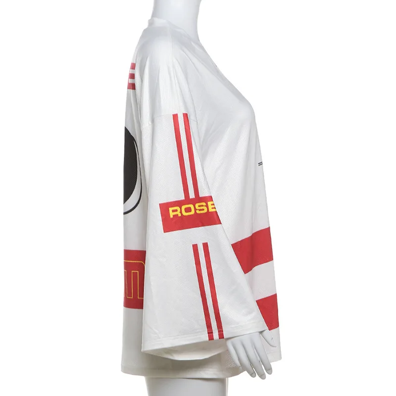 Trendy Summer Women Dresses Print Vintage Knit Mesh Hollow Out Loose Dresses Y2K Casual Streetwear Lady Dresses Women Summer