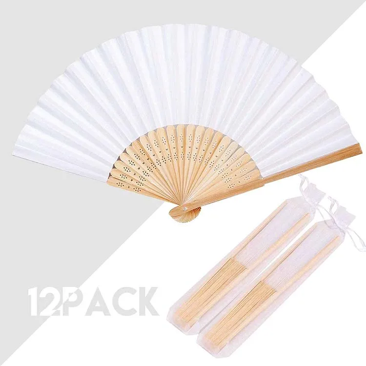 FQ brand summer promotional gift portable custom printed folding logo bamboo hand fan
