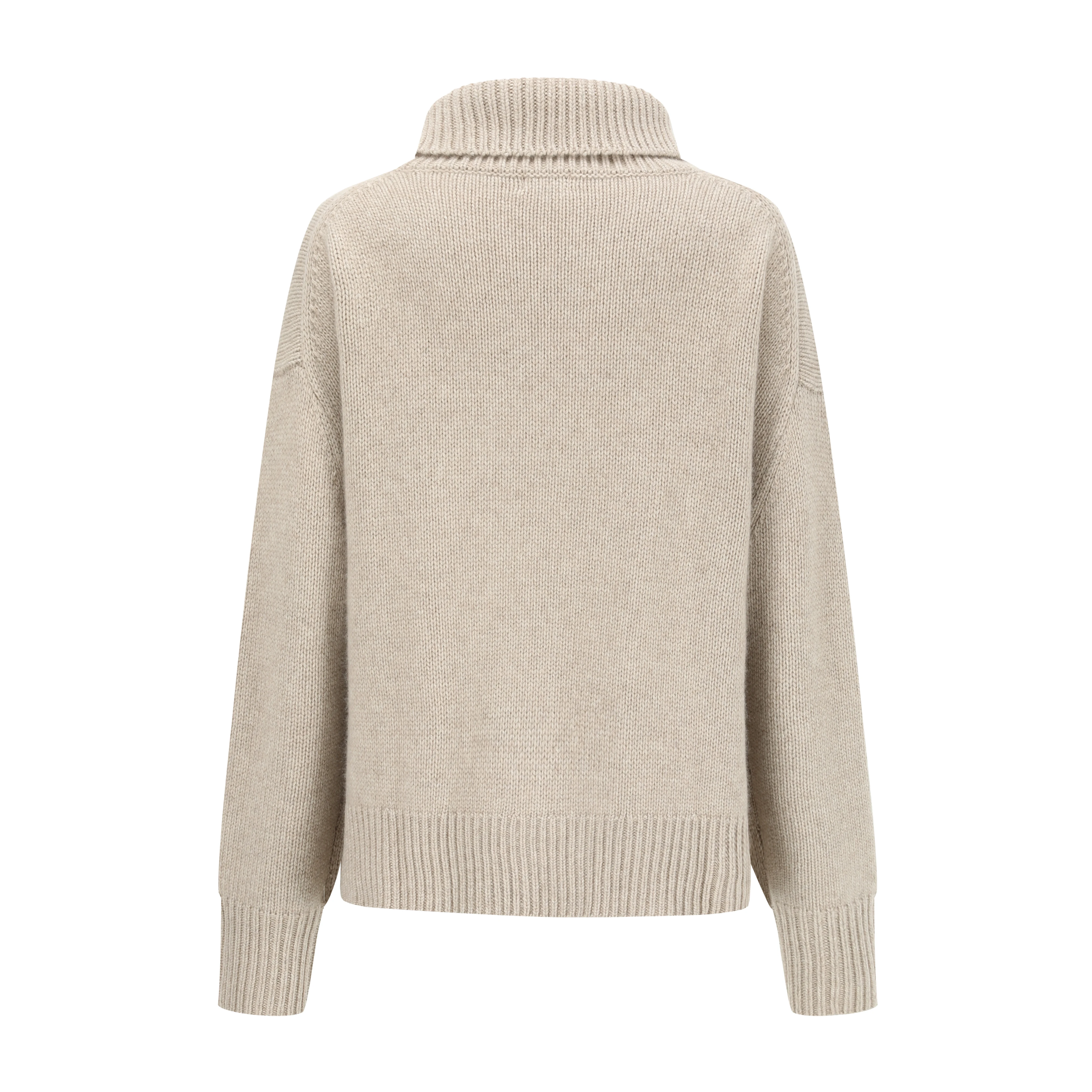 Cashmere Oversize Pullover In Beige Melange