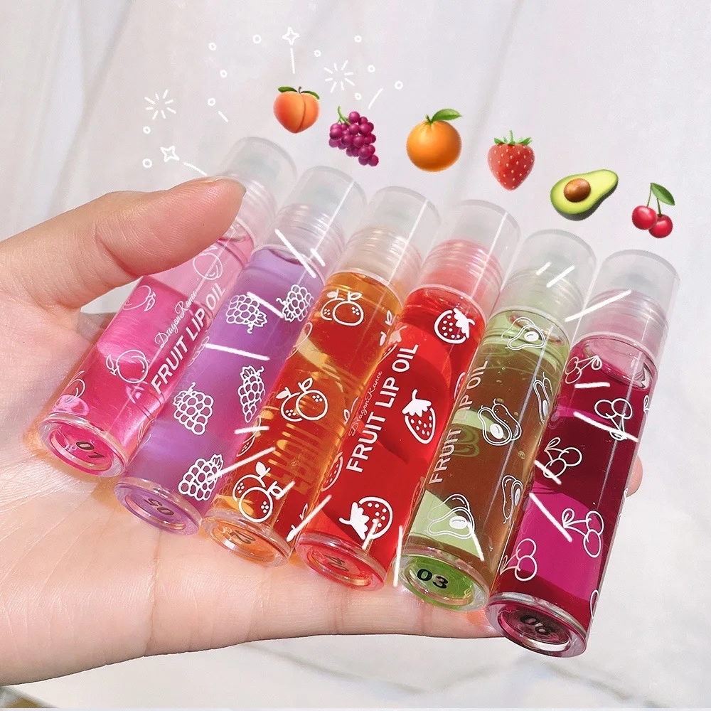 Roll-on Moisturizing Lip Balm Liquid Moisturizing Colorless and Transparent Fruit Avocado Lip Oil