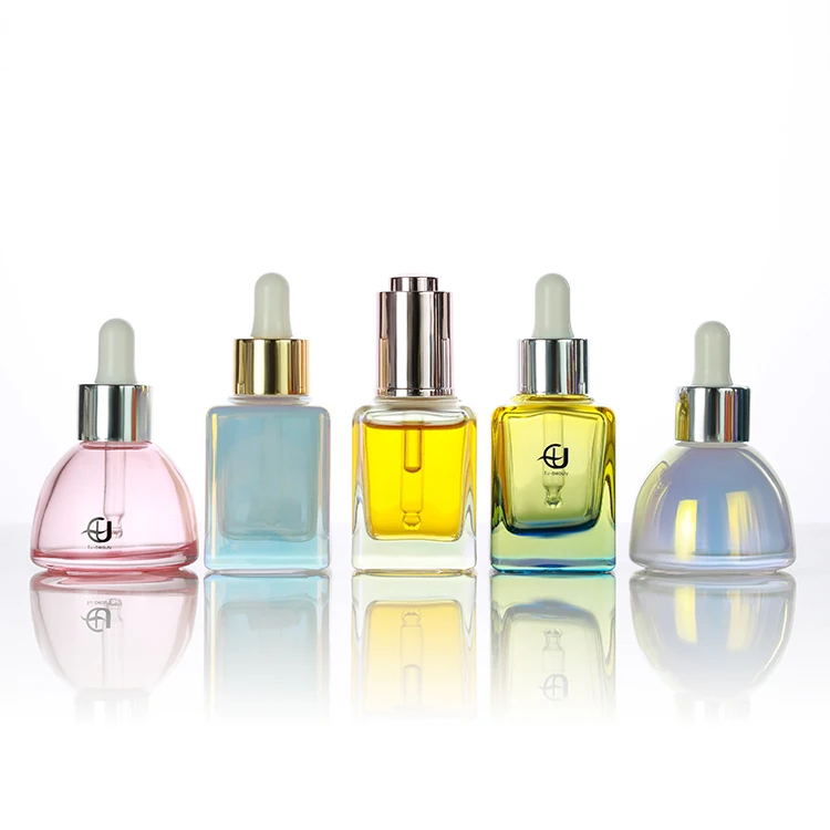 10 мл 15 20 30 Роскошная Косметическая Пользовательские печати пустая стеклянная сыворотка флакон-капельница бутылки для масло бороды/эфирное