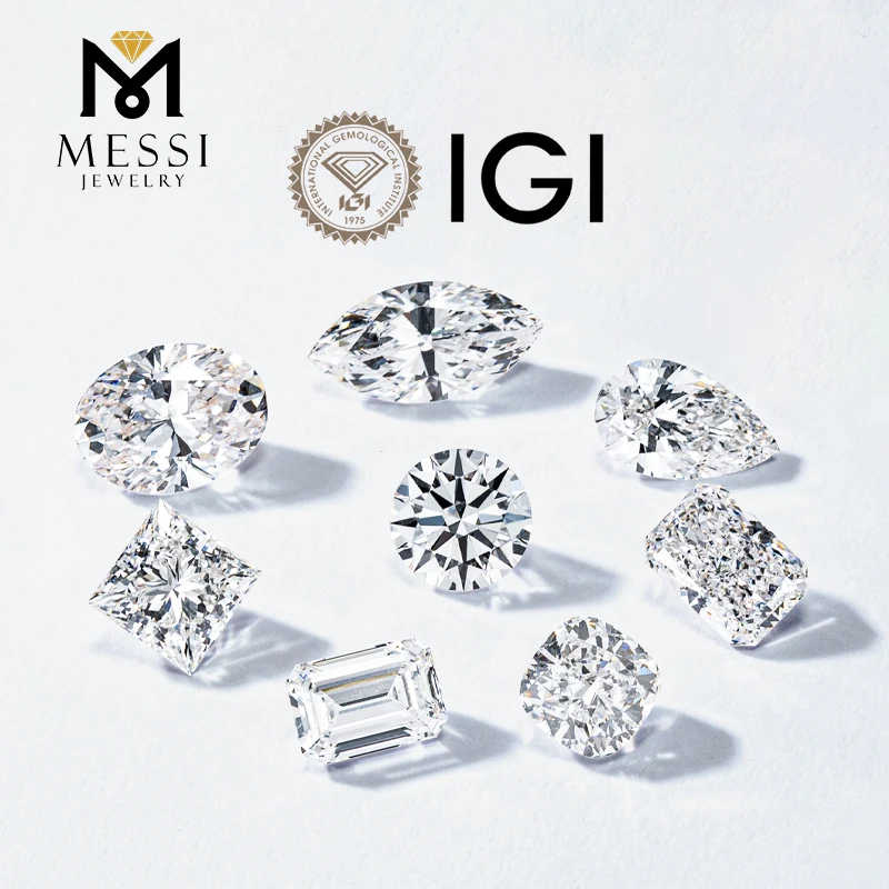 Сертификат IGI GIA 0 5 карат 1 2 3 оптовая продажа лабораторный алмаз HPHT CVD Выращенный