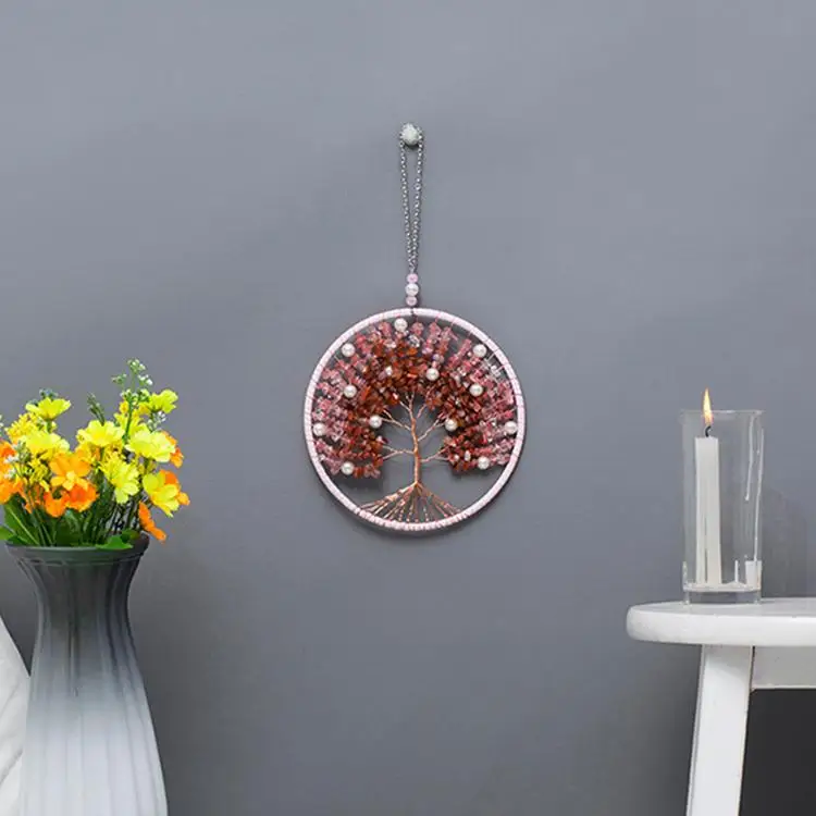 
Garden Wind Chimes Tree of Life Crystal Handmade Hanging Decor 