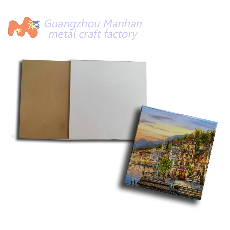 Коллекция на заказ художественная живопись diy картина рекламный плакат металлическая пластина сублимационный чистый алюминиевый лист