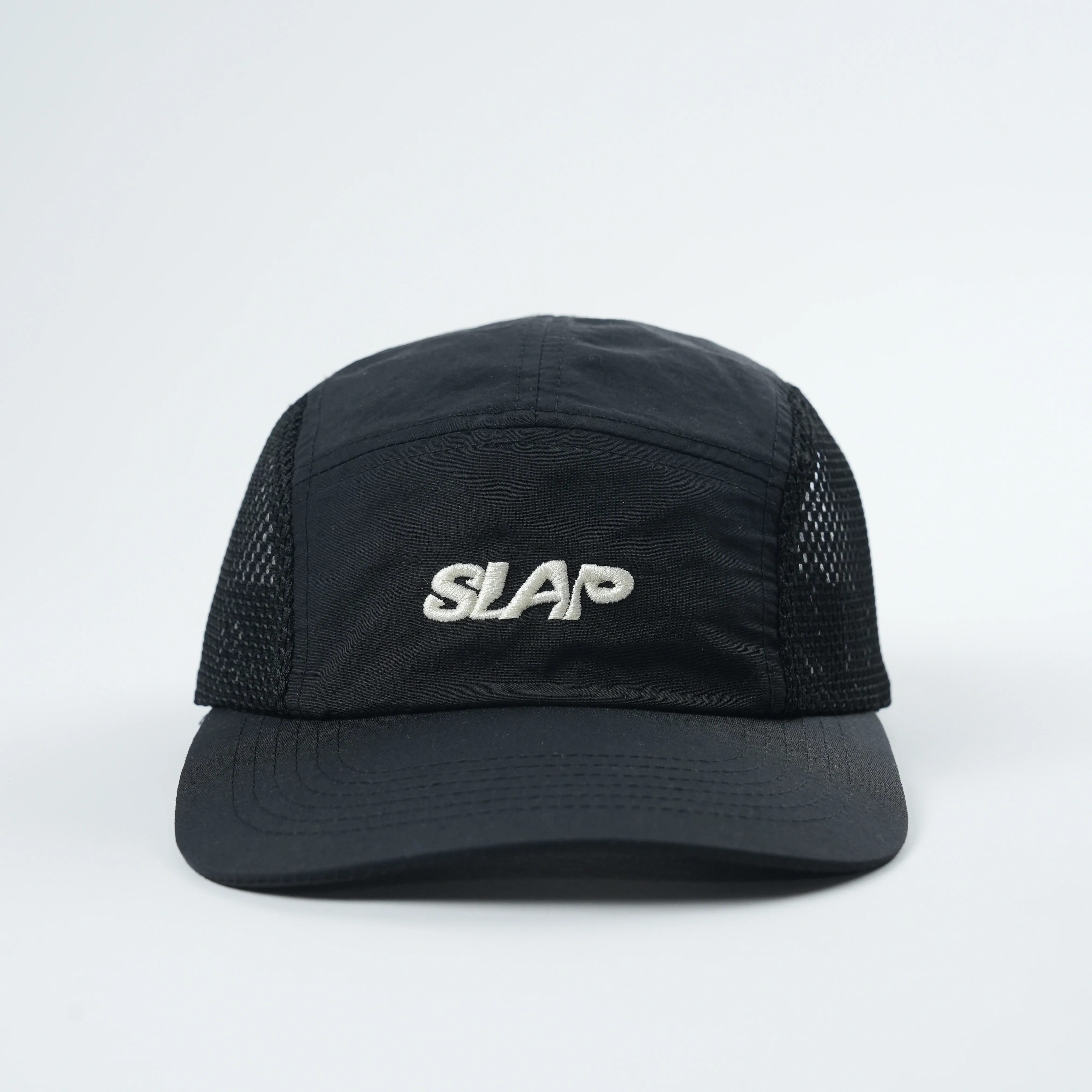 Wholesales 5 Panel  Cap with Custom Embroidery  Logo 100% Nylon  5 Panel Camp Hat Raining Hat With Mesh and Custom Logo