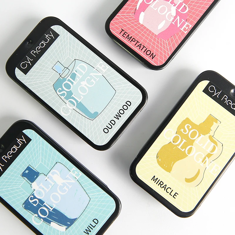 Wholesale Custom Best Private label Body Solid cologne Natural Portable Fragrance durable Solid perfume for men and women