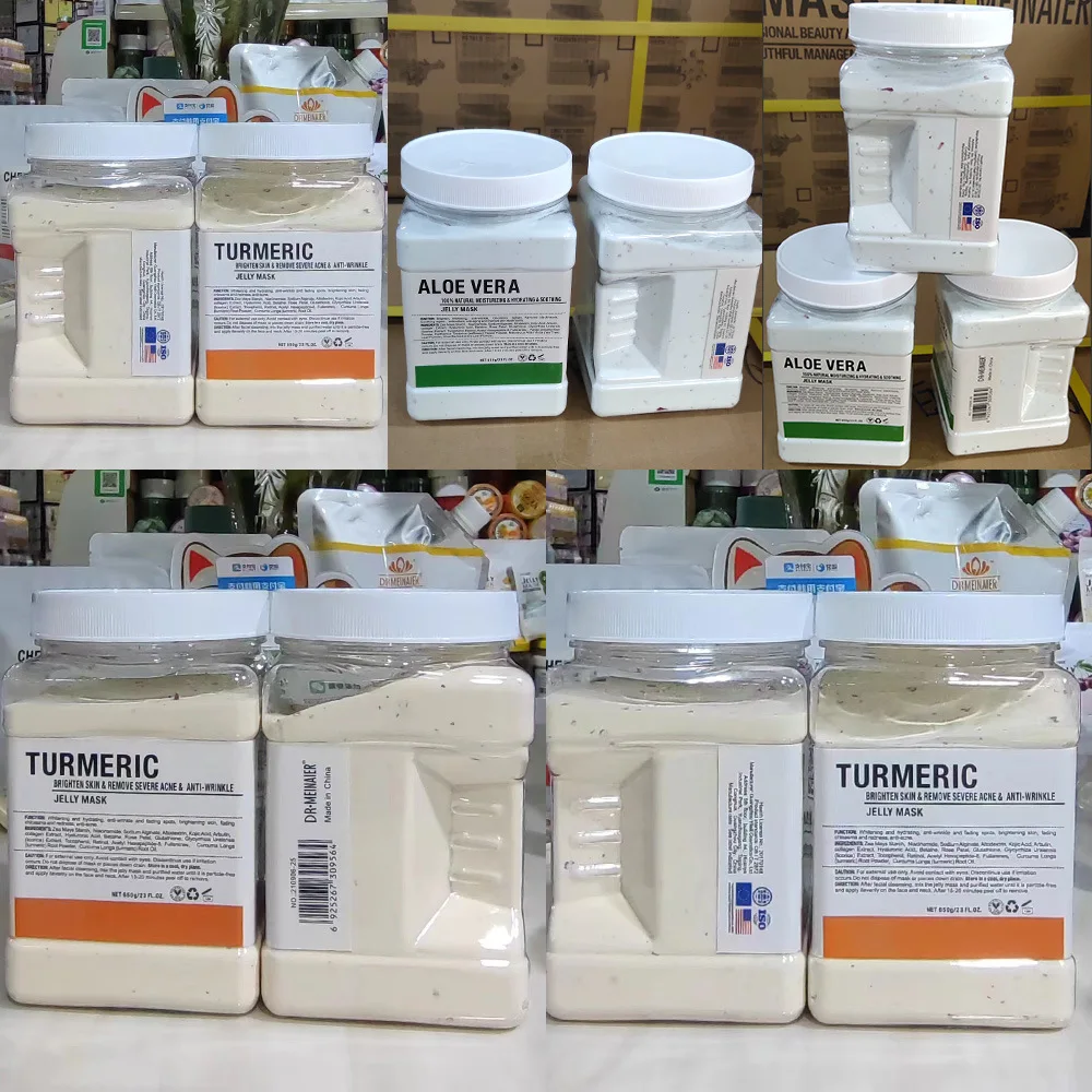 Hot Selling  650g Diy Spa Facial Jelly Mask Rose Fruit Mask Powder Rubber Mask Powder Jelly Face Maskss Beauty