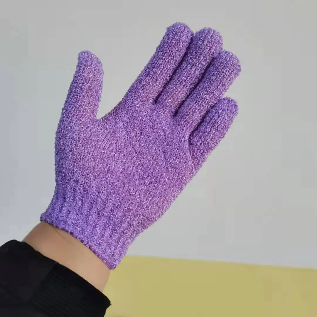 Двухсторонний Отшелушивающий скребок для тела перчатка очистки спа-массажа удалитель омертвевшей кожи клеток