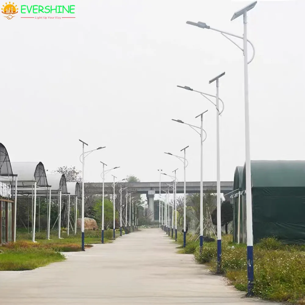 Professional Supply of Solar LED Lighting Pole Cheap Outdoor Conical Yard and Square Light Pole Made of Galvanized Steel