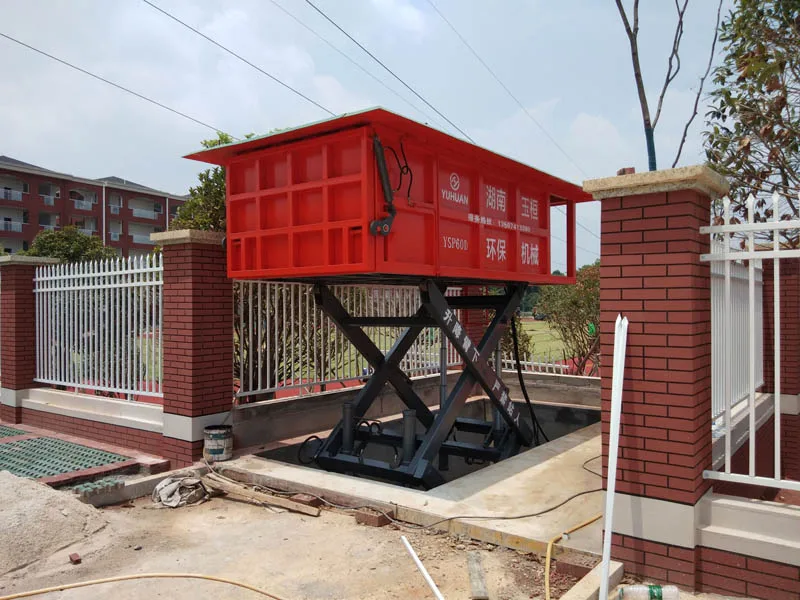 6-10m3 Underground Buried Type Compression Compactor Garbage Trash Station Garbage Box for Sale