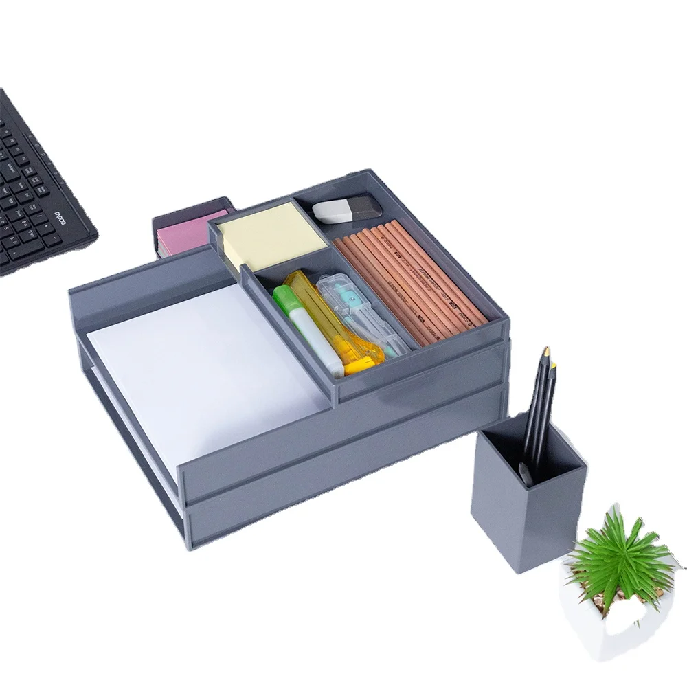 Настольный поликарбонатный органайзер для документов A4, набор пластиковых офисных органайзеров для хранения