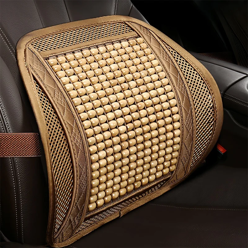High Quality Wooden Bead Car Massage Waist Lumbar Support Pillow Cushion Interior Accessories