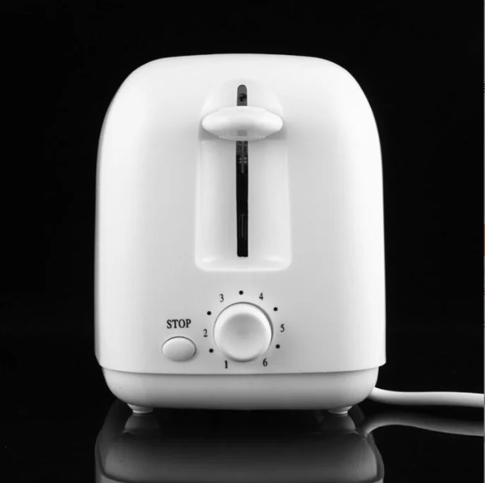 2-Slice Electric Toaster with Cancel Button for Household Hotel or Car Sandwich Panini Toast Making Machine for Kitchen Use