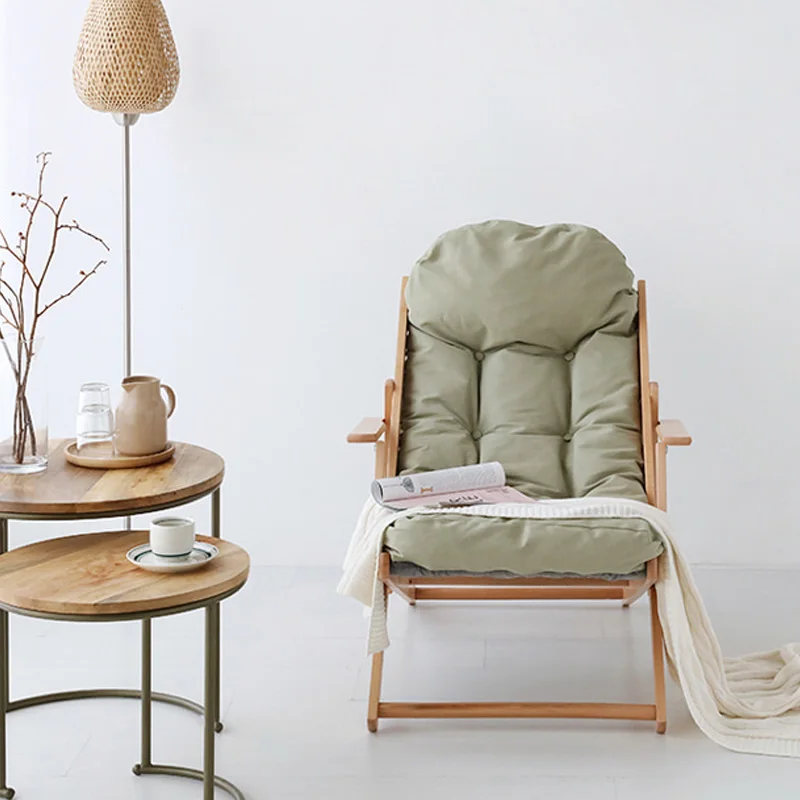 Лужайки для дивана Recliner портативное складное кресло Giovanni Съемная мягкая подушка с регулируемым углом наклона кресла гостиная отдыха деревянный