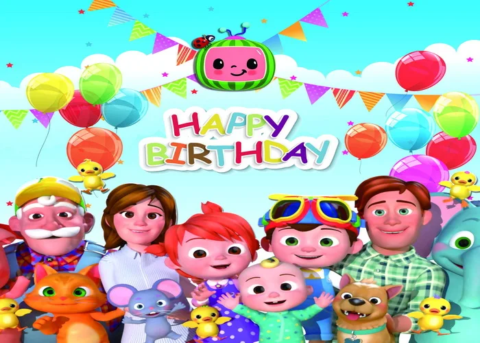 Лидер продаж, Cocomelon, товары для дня рождения, одноразовая посуда, тарелка, чашка, медная скатерть для торта