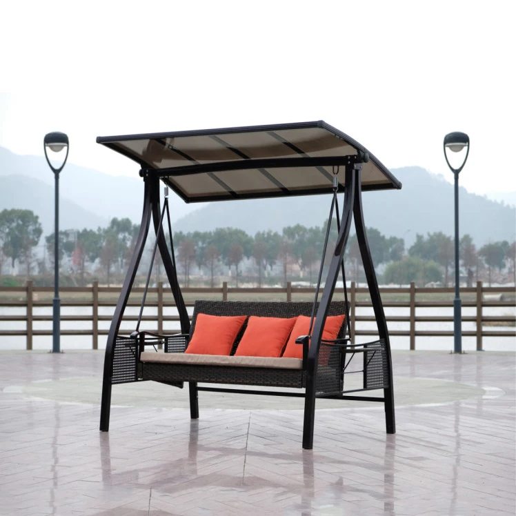 Hot sale garden swing chair hanging chair outdoor furniture patio swings with awning