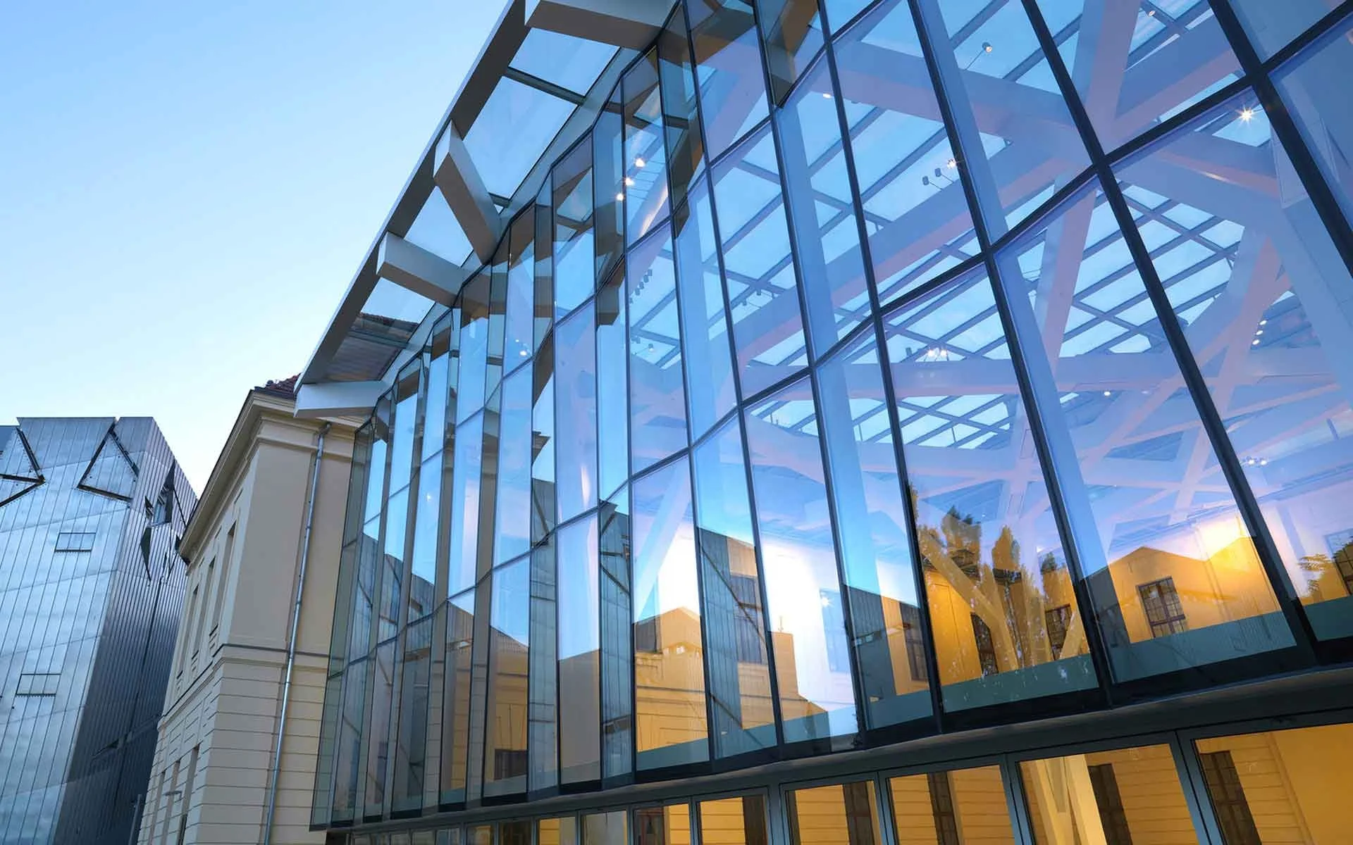 TOMA facade aluminium building curtain walls fronts aluminium curtain wall facade panel aluminium curtain wall price