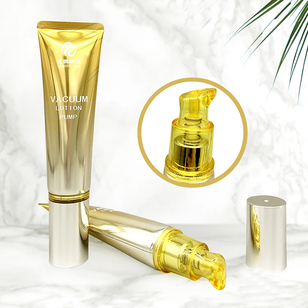 cosmetics 1oz vacuum Body Lotion Bioplastic Cosmetic Plastic Airless Pump squeeze Tubes