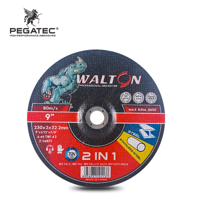 Walton 9inch 230x2.0x22mm  MPA Factory Price industrial level quality iron cutting disc