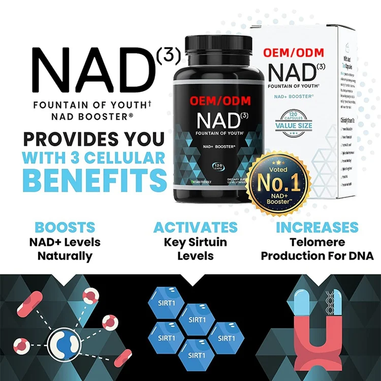 Supplements NAD3 NAD+ Booster Value Size 120 Capsules