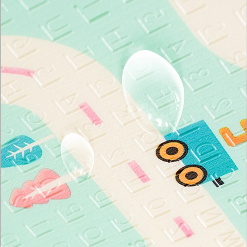 Мягкий экологически чистый детский коврик для ползания из вспененного полиэтилена, водонепроницаемый специальный складной детский коврик, большой Противоскользящий детский игровой коврик