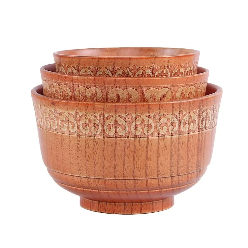 Japanese carved wood bowls tableware bowls wooden large wood utensils and salad bowls