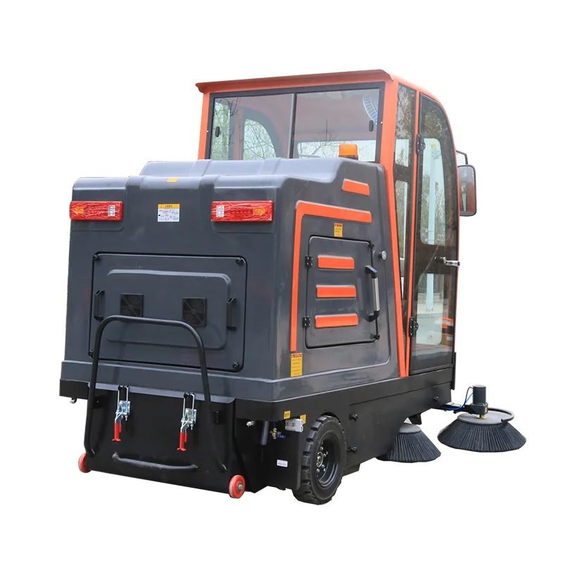 Уличный Электрический Топливный привод, уборочная машина для улиц, уличная уборка грузовика с закрытой кабиной для продажи