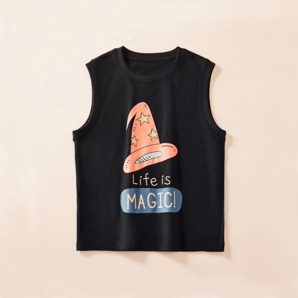 0-3y Baby Boys Cartoon Clothing Sleeveless Summer T Shirt Wholesale/ODM/OEM