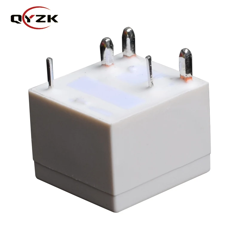 QYZK China white coil 0.55W relais PCB SPDT load 16vdc car electrical 5volt 12v 24v 30a 5pins mini auto relay for ABS
