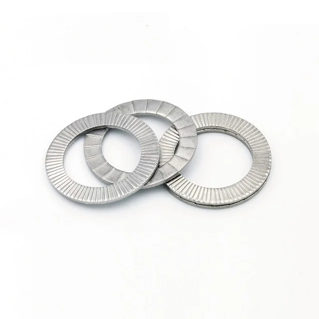 Stainless Steel Din 25201 Wedge Locking Washers carbon steel dacromet Double disc self-locking washer