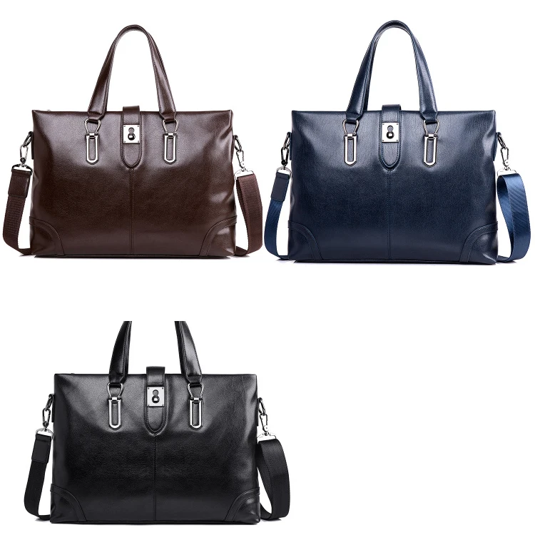 Лидер продаж, профессиональный портативный мужской портфель для ноутбука, мужской офисный портфель из искусственной кожи