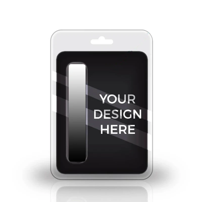 Factory Price Customized Clear Plastic Pvc Clamshell Blister Case Packaging For 1ml Cartridges 3M Double-sided adhesive