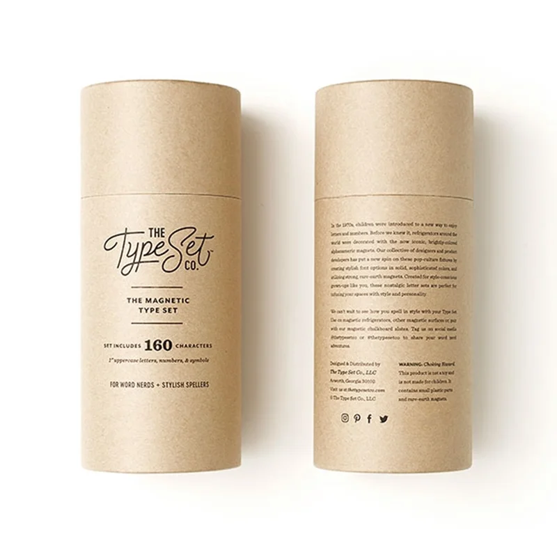 Eco Beauty Paper Jar 100% Biodegradable Round Kraft Paper Tube Cylinder Packaging Box