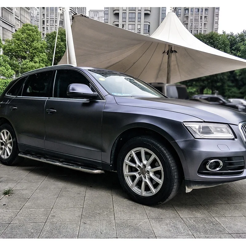 Electro-optics color changing vinyl roll satin metal deep gray car wrap