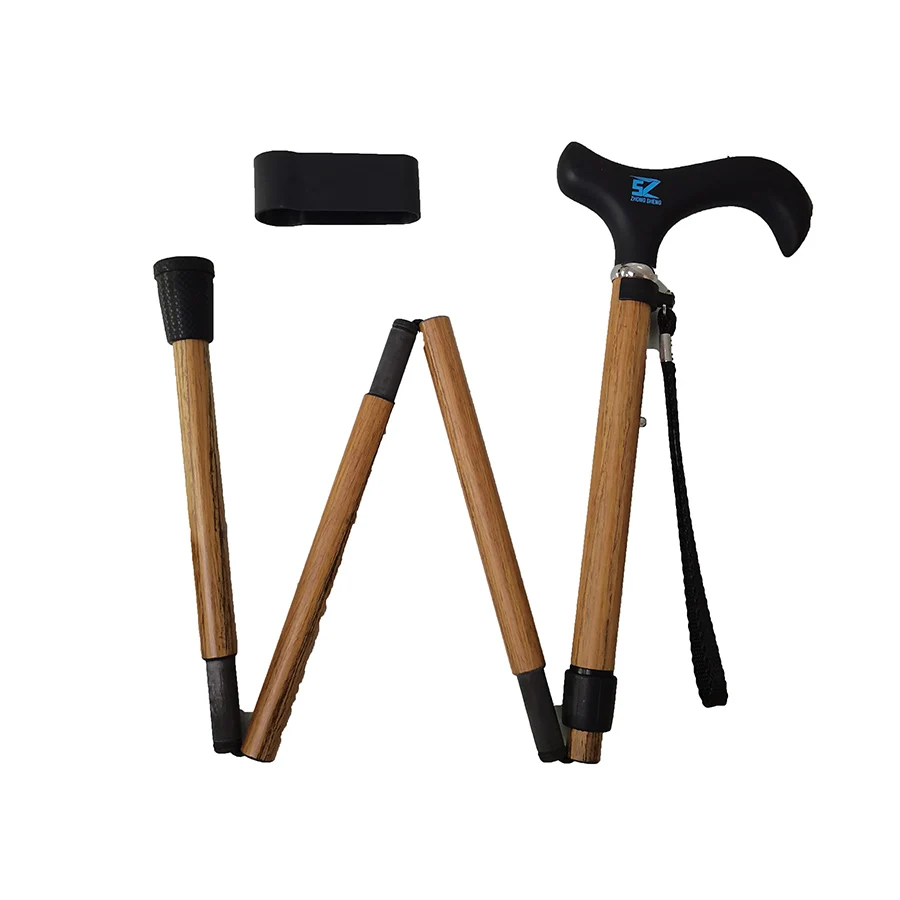 Wood Walking Stick Stand Wooden Canes Unique Trekking Cane Walking Stick