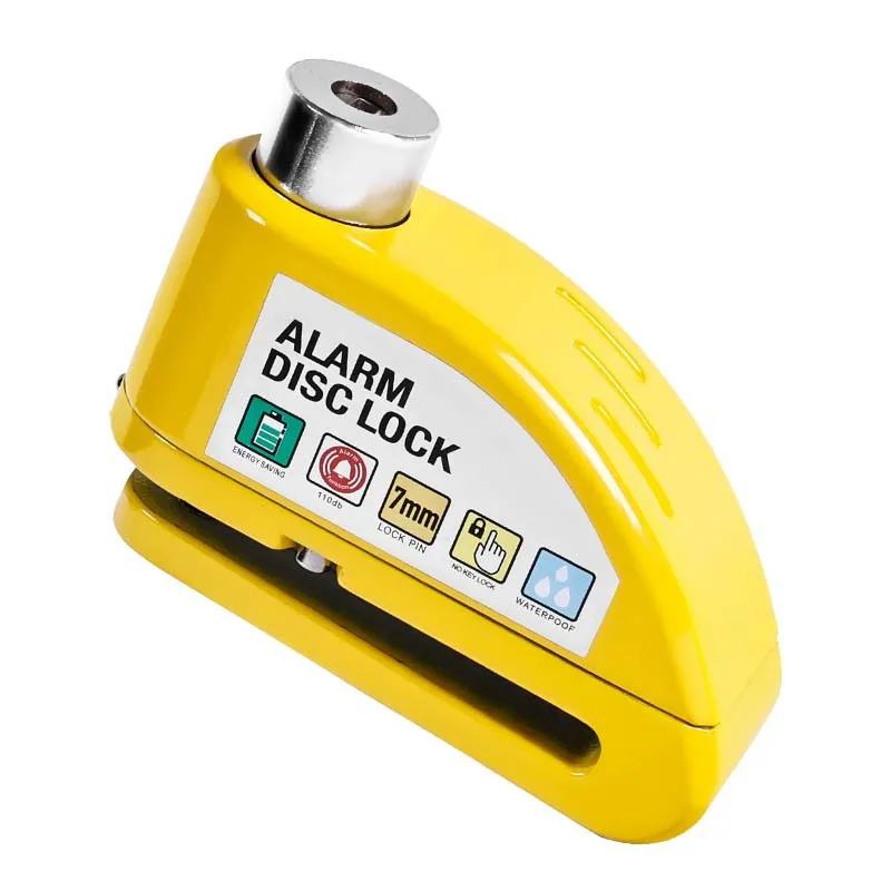 4 colors Small Anti Theft 100db Security  anti theft alarm bike Bicycle alarm disc lock with 2 keys