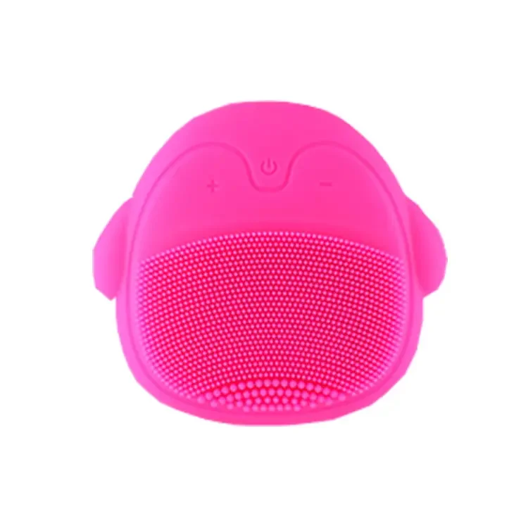 Rechargeable Ultrasonic Silicone Electric Cleansing Brush Mini Skin Washing Massage Brush